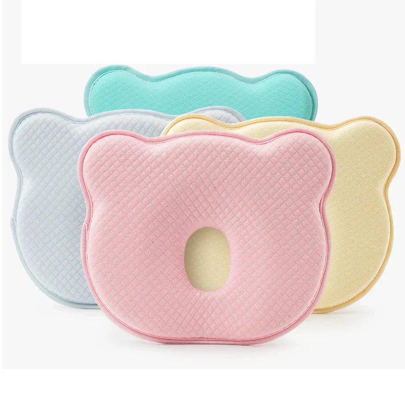 Memory Foam Baby Pillow - ErgoNest-Pink-Nora Luxe