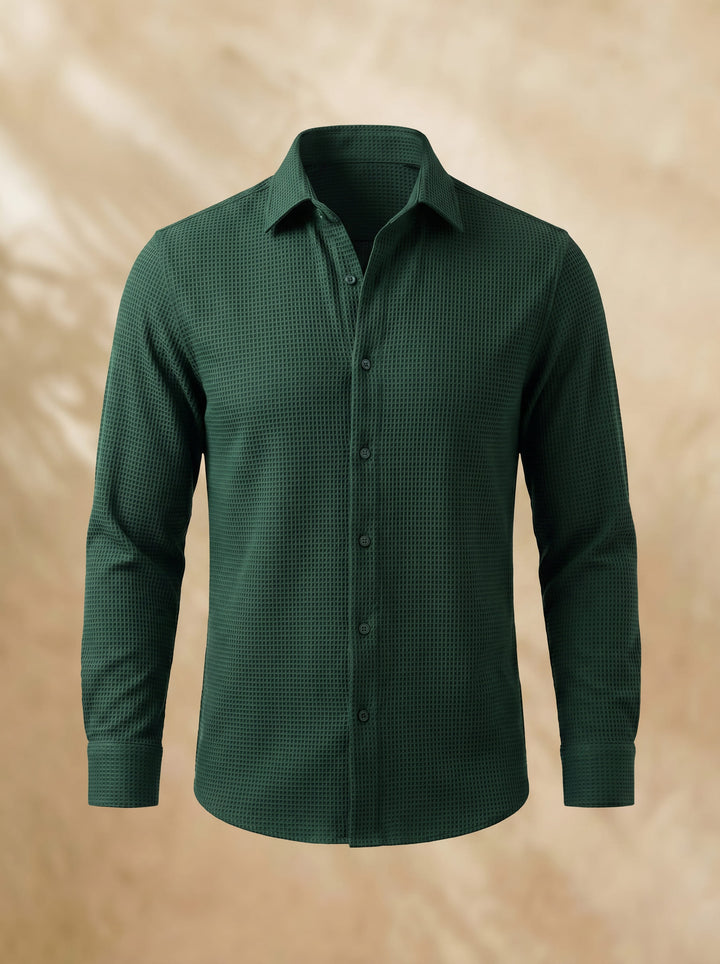 Ralph - Textured Long-Sleeved Button-Up Shirt