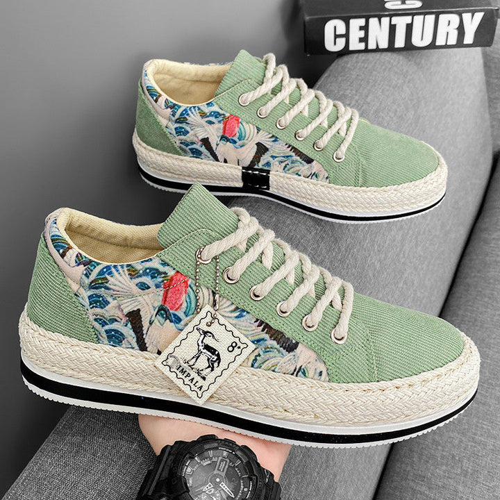 Men's Aztec Sneakers – Mateo-Green-6-Nora Luxe