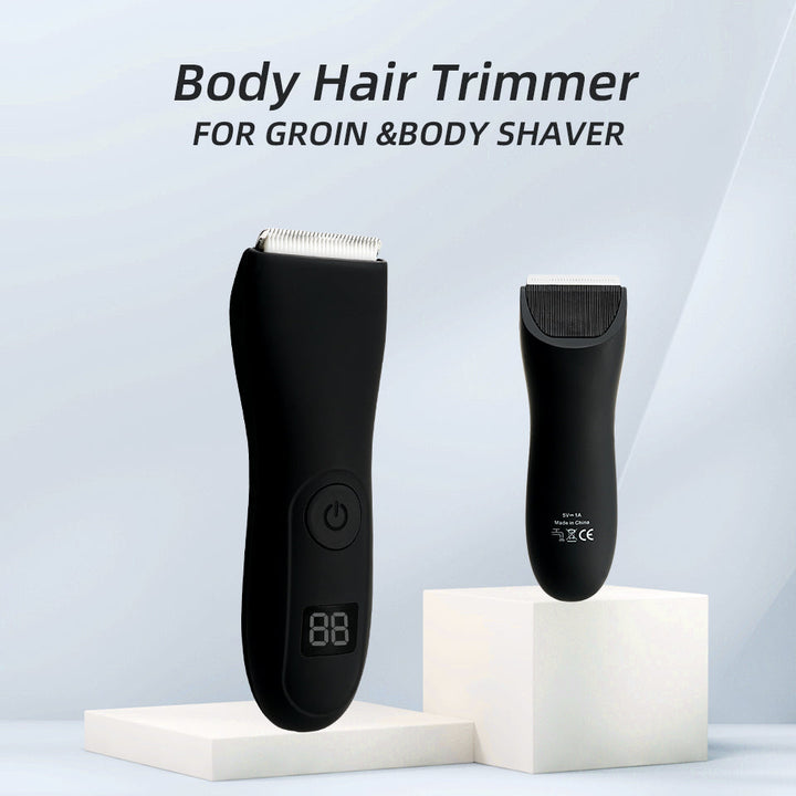 MEN'S BODY HAIR TRIMMER AND LADIES' SHAVER WITH BIKINI AND GROIN GROOMER-Nora Luxe