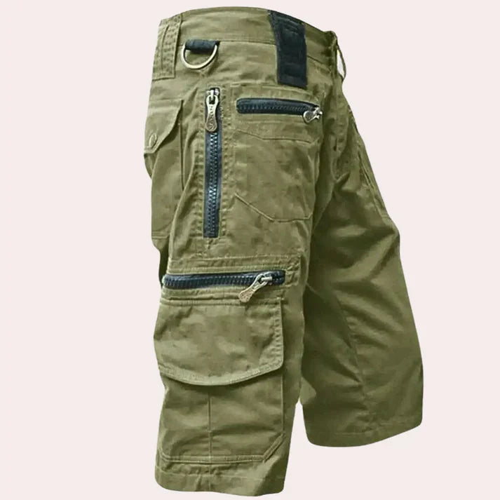 Men's Cargo Shorts for Summer & Leisure - Luca-Light green-XS-Nora Luxe