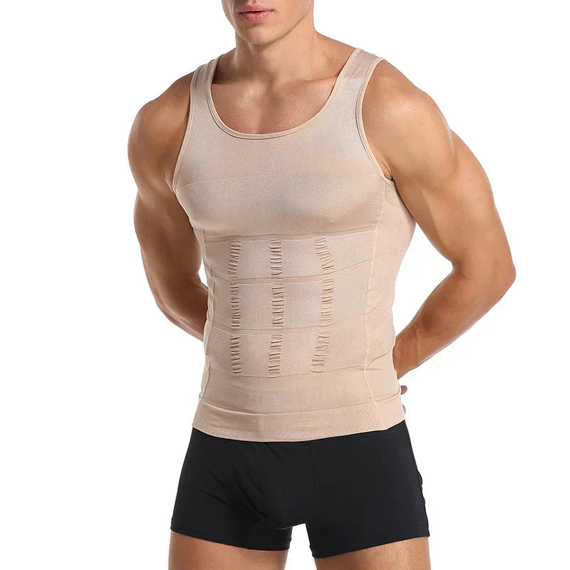 Men's Compression Undershirt – Massimo-Beige-S-Nora Luxe