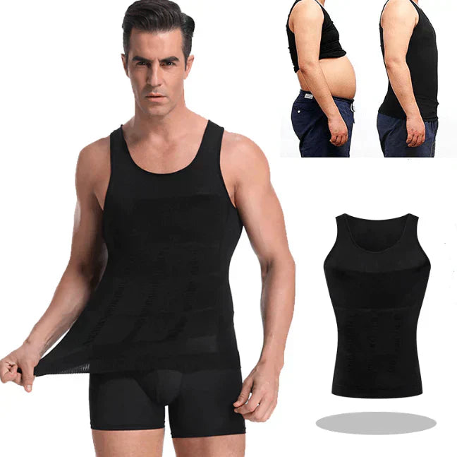 Men's Compression Undershirt – Massimo-Black-S-Nora Luxe