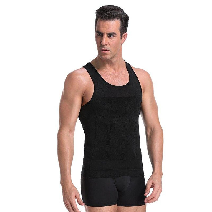 Men's Compression Undershirt – Massimo-Black-S-Nora Luxe