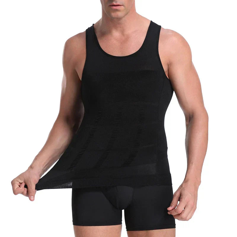 Men's Compression Undershirt – Massimo-Black-S-Nora Luxe