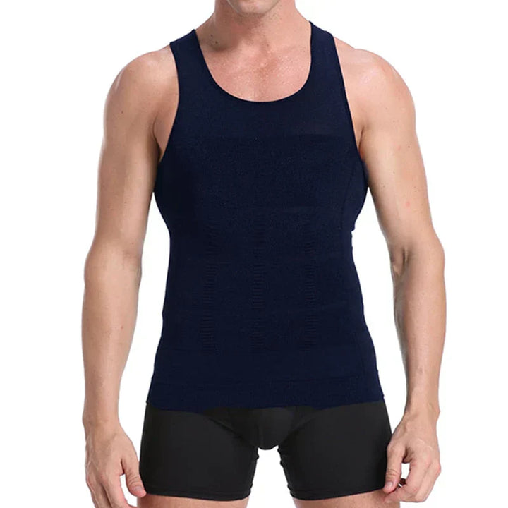 Men's Compression Undershirt – Massimo-Blue-S-Nora Luxe
