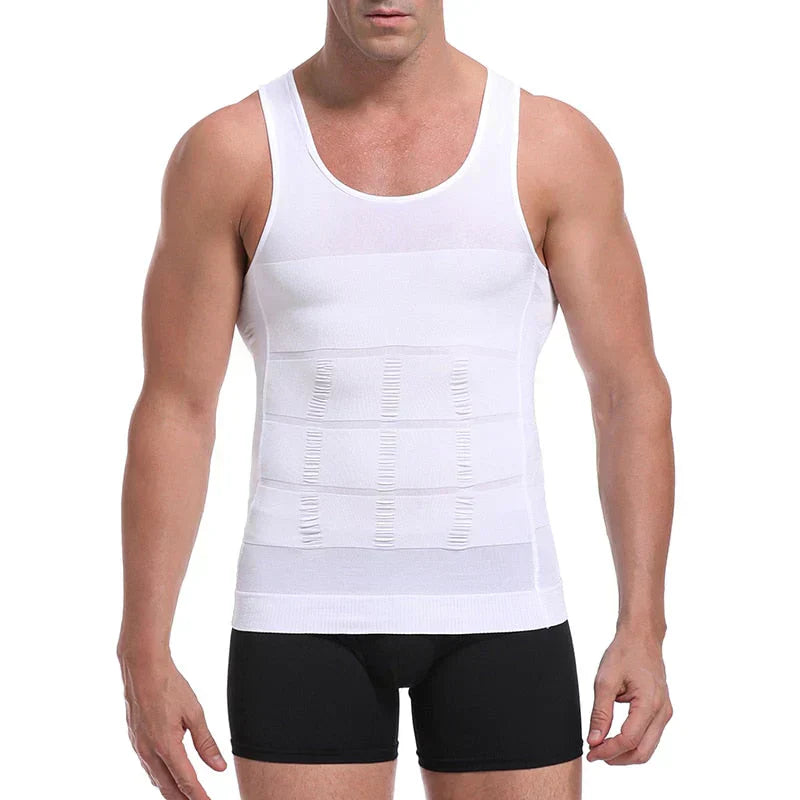 Men's Compression Undershirt – Massimo-White-S-Nora Luxe