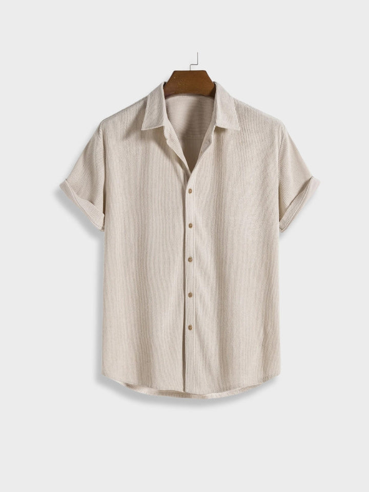 Men's Corduroy Summer Trousers with Button Closure – Sven-Beige-S-State of Style