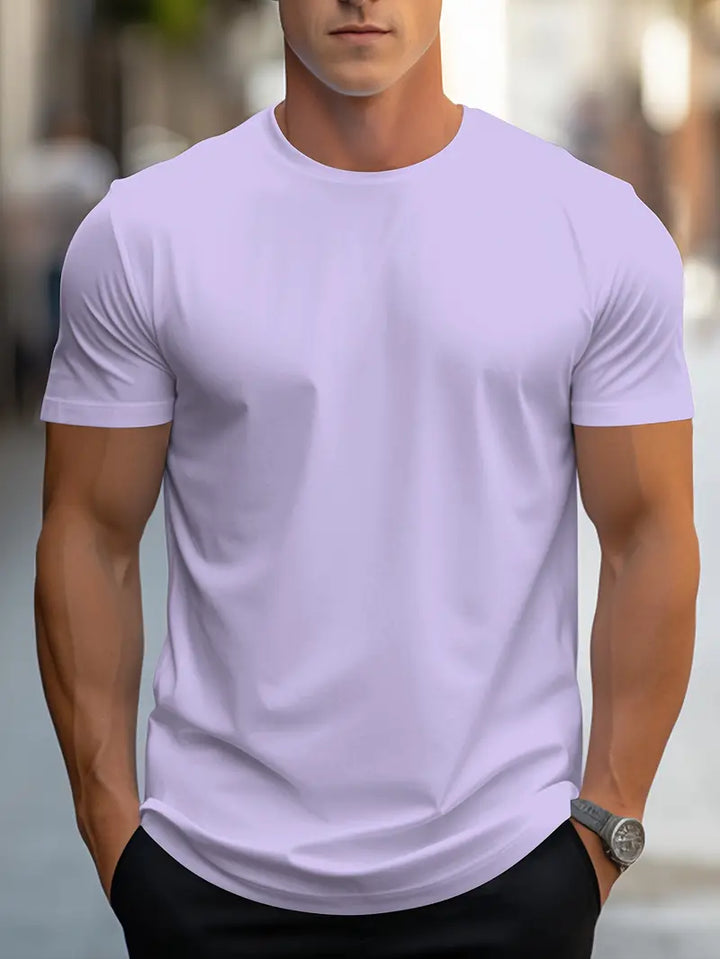Men's cotton T-shirt – Nico-Purple-S-Nora Luxe
