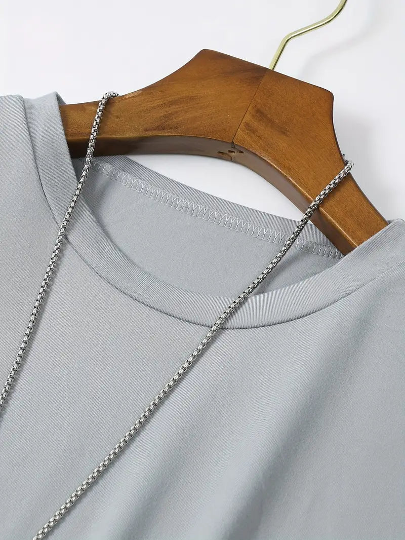 Men's cotton T-shirt – Nico-White-S-Nora Luxe