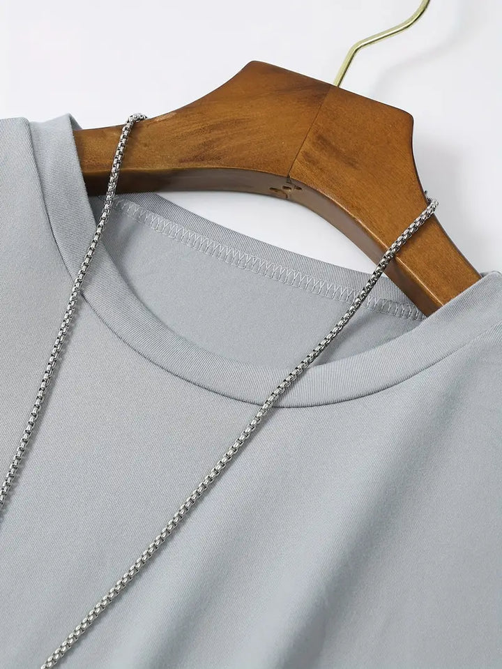 Men's cotton T-shirt – Nico-White-S-Nora Luxe