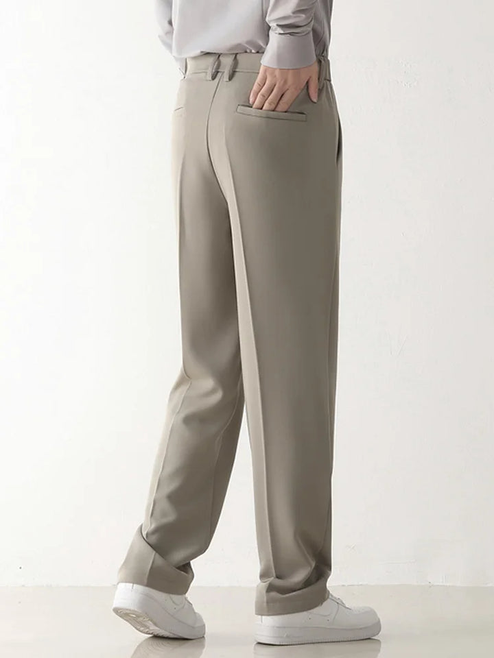Men's Draped Formal Trousers - Bruno-Black-S-Nora Luxe