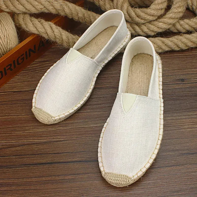 Men's espadrille with graffiti design – Elio-Beige-10.5-Nora Luxe