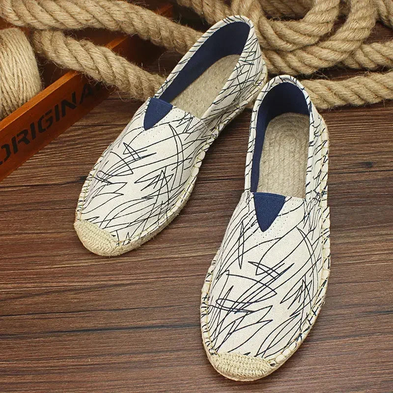 Men's espadrille with graffiti design – Elio-Graffiti Blue-6-Nora Luxe