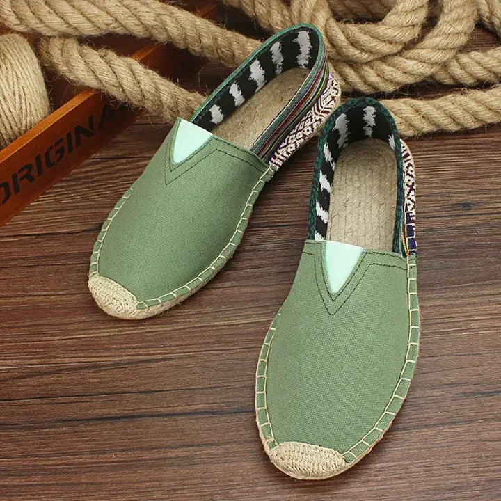 Men's espadrille with graffiti design – Elio-Green-10.5-Nora Luxe