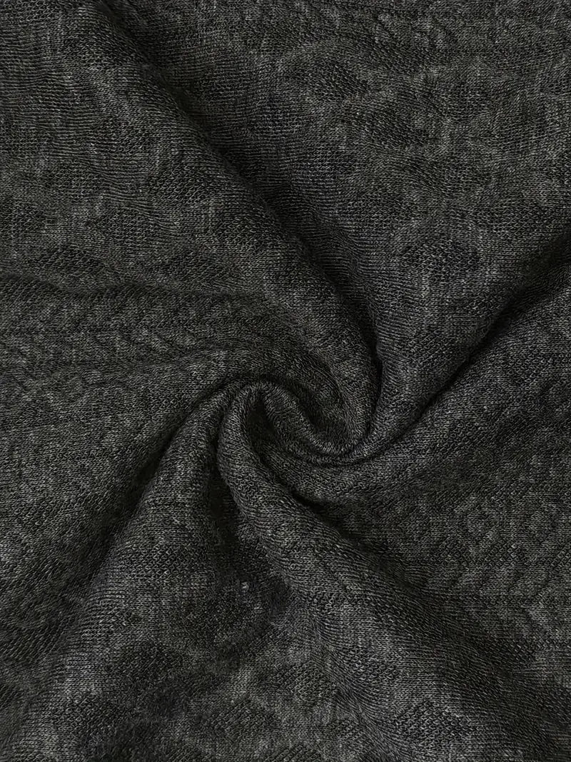 Men's Knitted Outdoor Sweater with Patches - Logan-Black-S-Nora Luxe