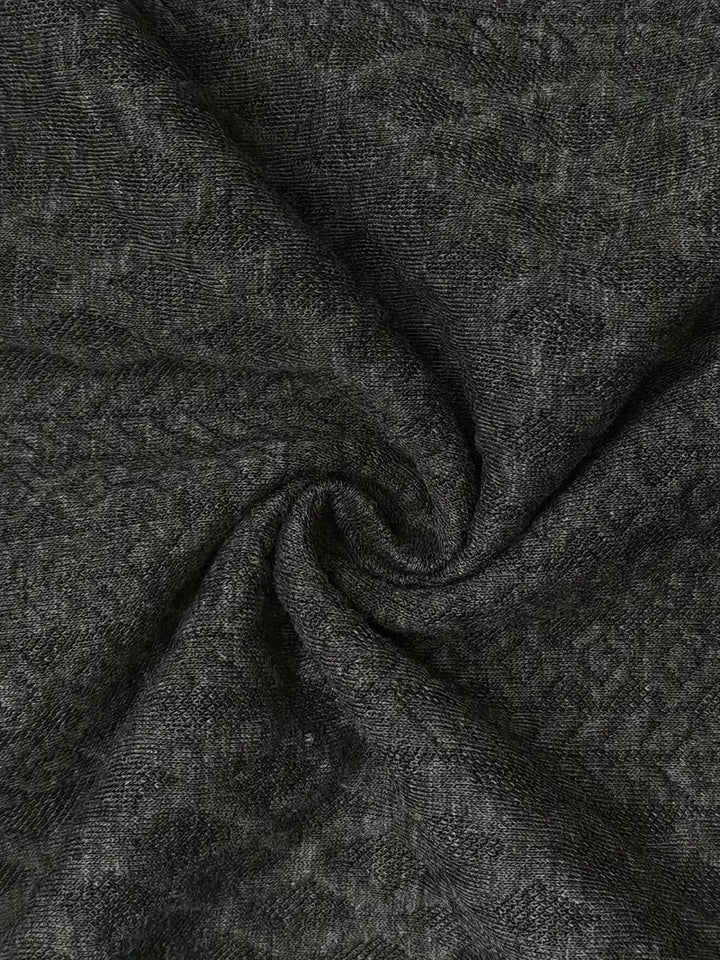 Men's Knitted Outdoor Sweater with Patches - Logan-Black-S-Nora Luxe