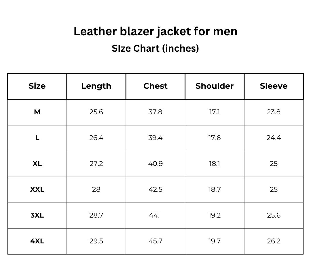 Men's Leather Blazer – Leonardo-Black-S-Nora Luxe