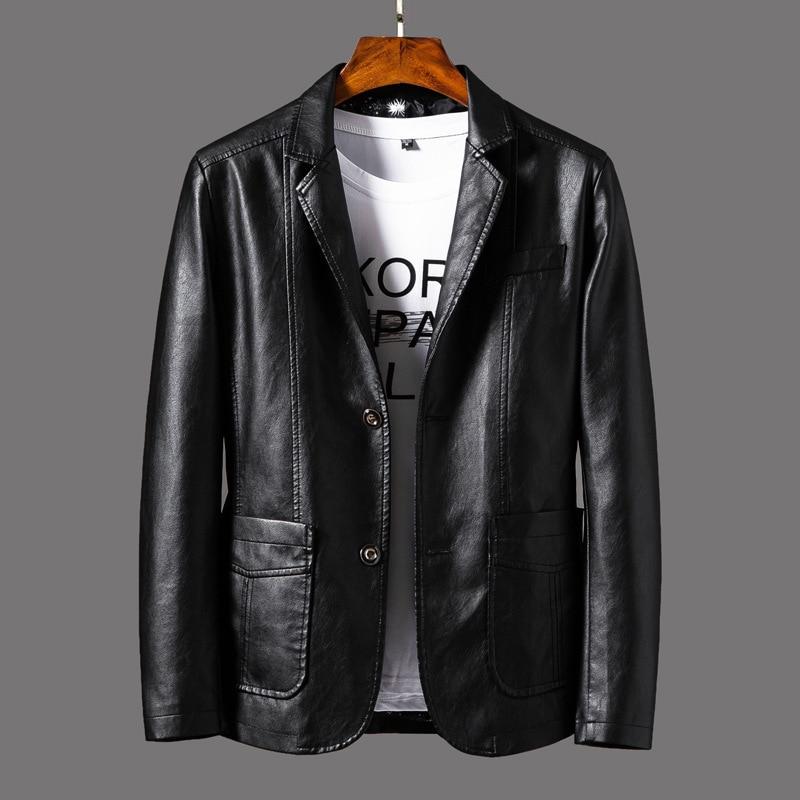 Men's Leather Blazer – Leonardo-Black-S-Nora Luxe