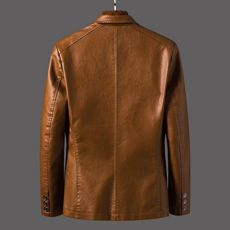 Men's Leather Blazer – Leonardo-Black-S-Nora Luxe