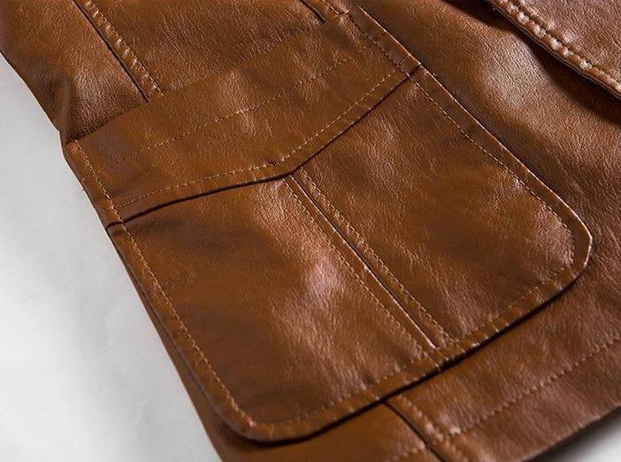 Men's Leather Blazer – Leonardo-Black-S-Nora Luxe