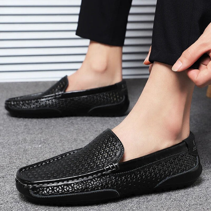 Men's Leather Loafers – Damiano-Black-1-6-Nora Luxe