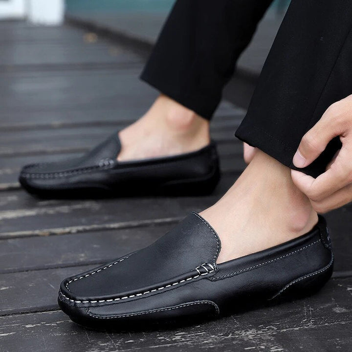 Men's Leather Loafers – Damiano-Black-2-6-Nora Luxe
