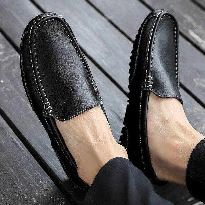 Men's Leather Loafers – Damiano-Blue-1-6-Nora Luxe