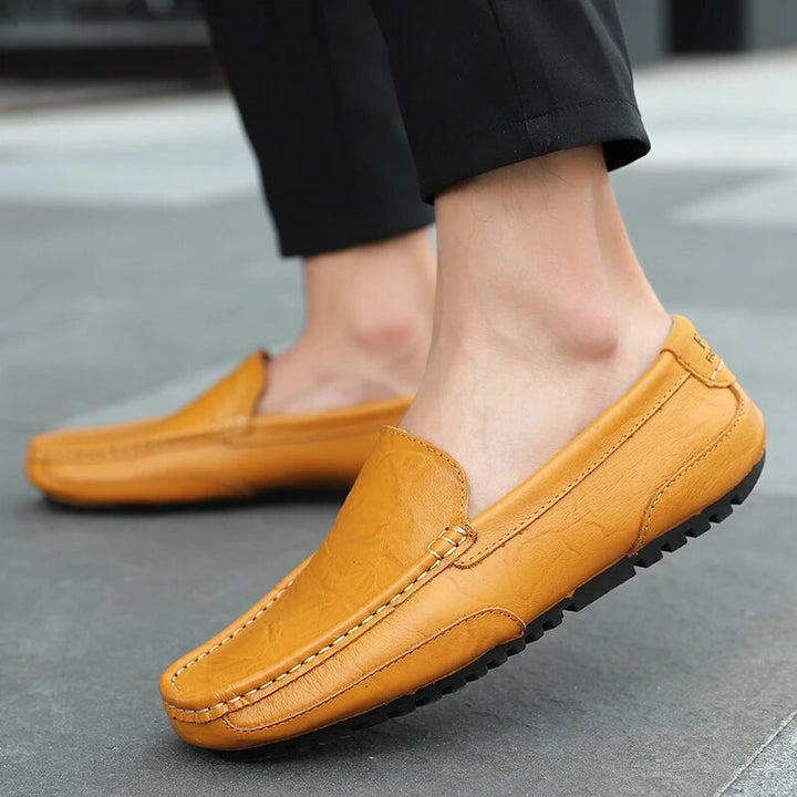 Men's Leather Loafers – Damiano-Blue-1-6-Nora Luxe