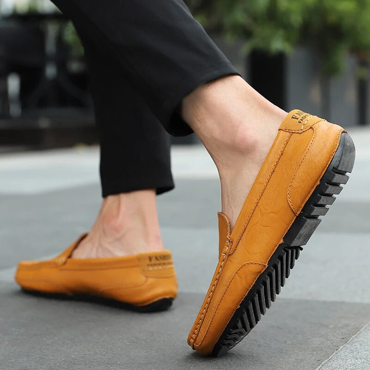 Men's Leather Loafers – Damiano-Blue-1-6-Nora Luxe