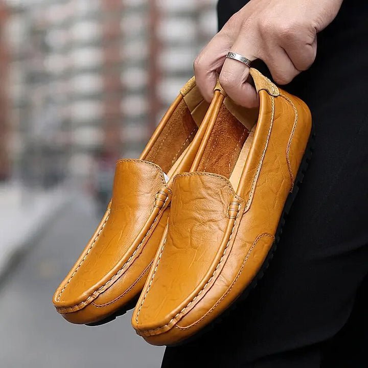 Men's Leather Loafers – Damiano-Blue-1-6-Nora Luxe