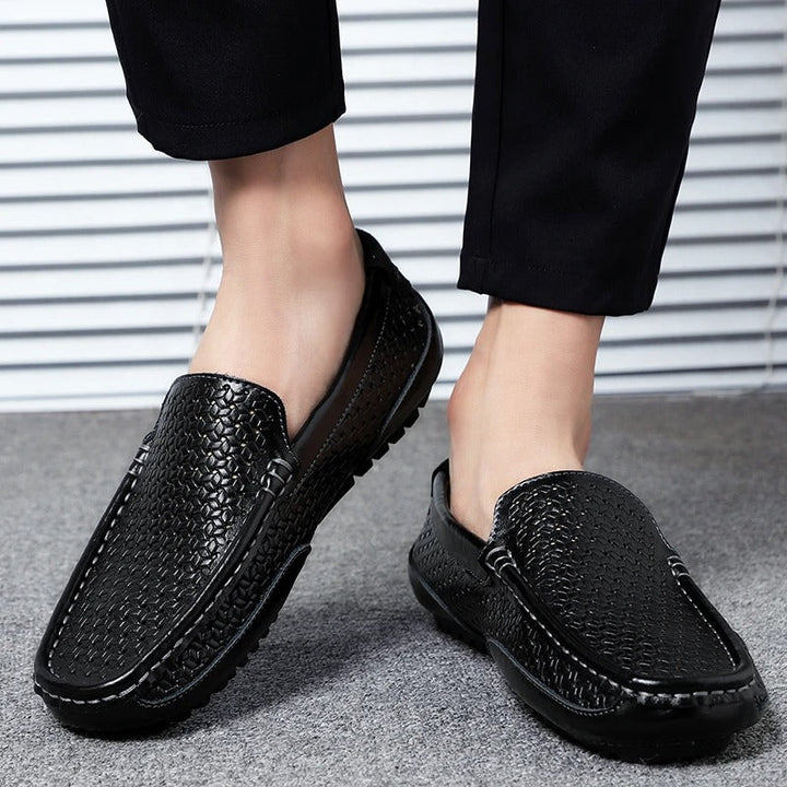 Men's Leather Loafers – Damiano-Blue-1-6-Nora Luxe