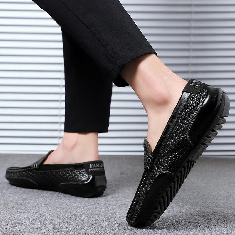 Men's Leather Loafers – Damiano-Blue-1-6-Nora Luxe