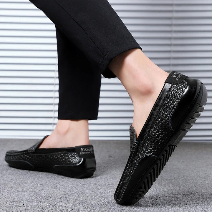 Men's Leather Loafers – Damiano-Blue-1-6-Nora Luxe