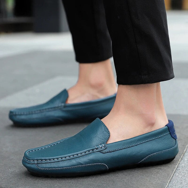 Men's Leather Loafers – Damiano-Blue-2-6-Nora Luxe