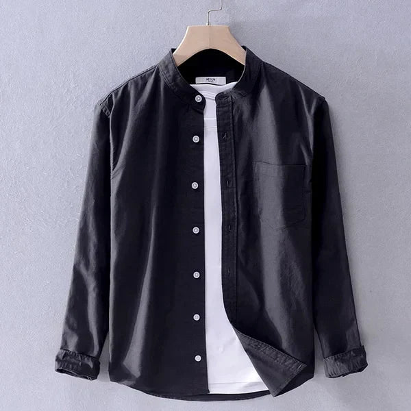 Men's leisure shirt – Matteo-Black-XS-Nora Luxe