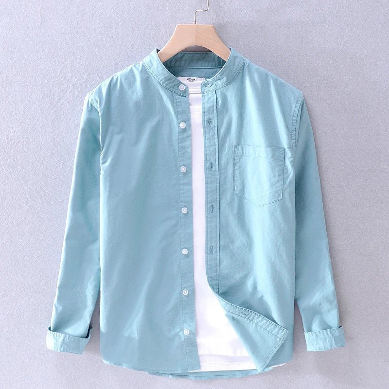 Men's leisure shirt – Matteo-Blue-XS-Nora Luxe