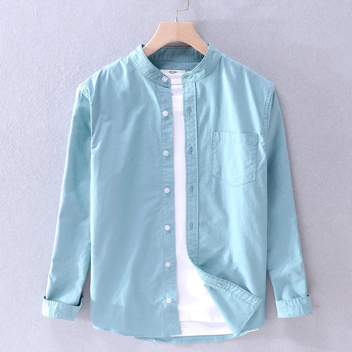 Men's leisure shirt – Matteo-Blue-XS-Nora Luxe