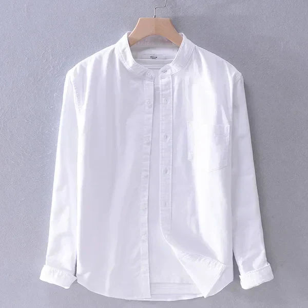 Men's leisure shirt – Matteo-White-XS-Nora Luxe