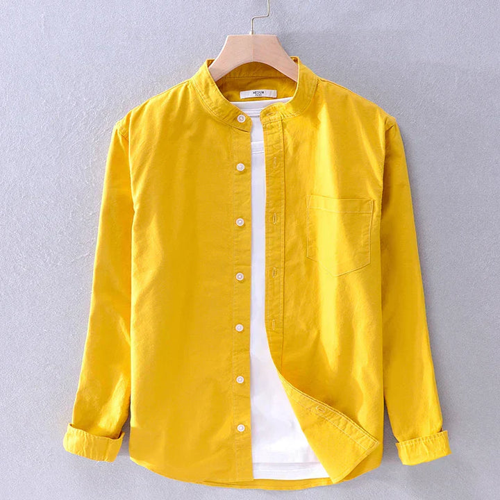 Men's leisure shirt – Matteo-Yellow-XS-Nora Luxe