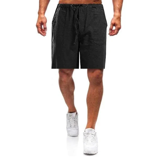 Men's linen shorts – Nils-Black-S-Nora Luxe