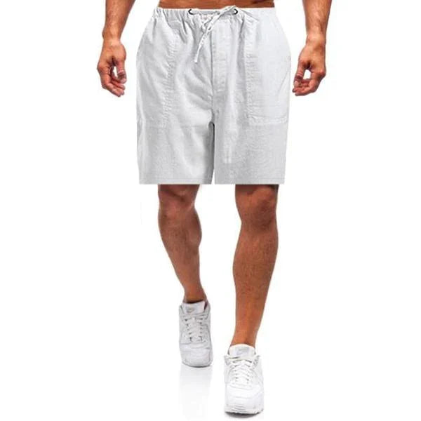 Men's linen shorts – Nils-White-S-Nora Luxe