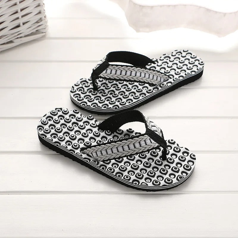 Men's Massage Slippers – Luca-Black-6-Nora Luxe