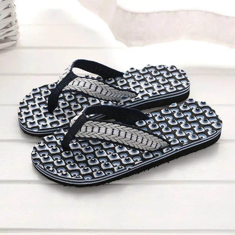 Men's Massage Slippers – Luca-Blue-6-Nora Luxe