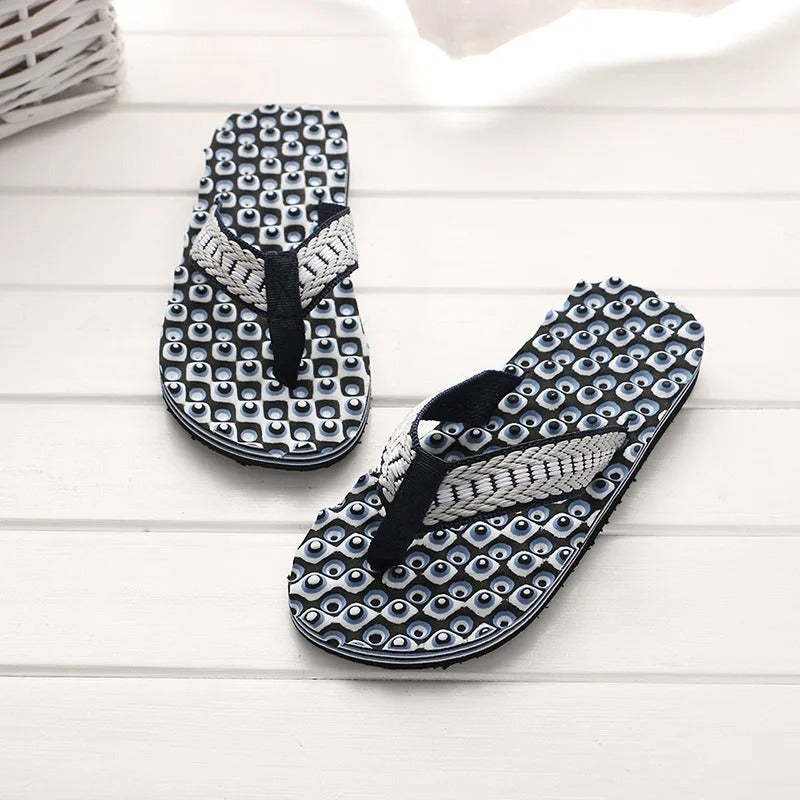 Men's Massage Slippers – Luca-Blue-6-Nora Luxe