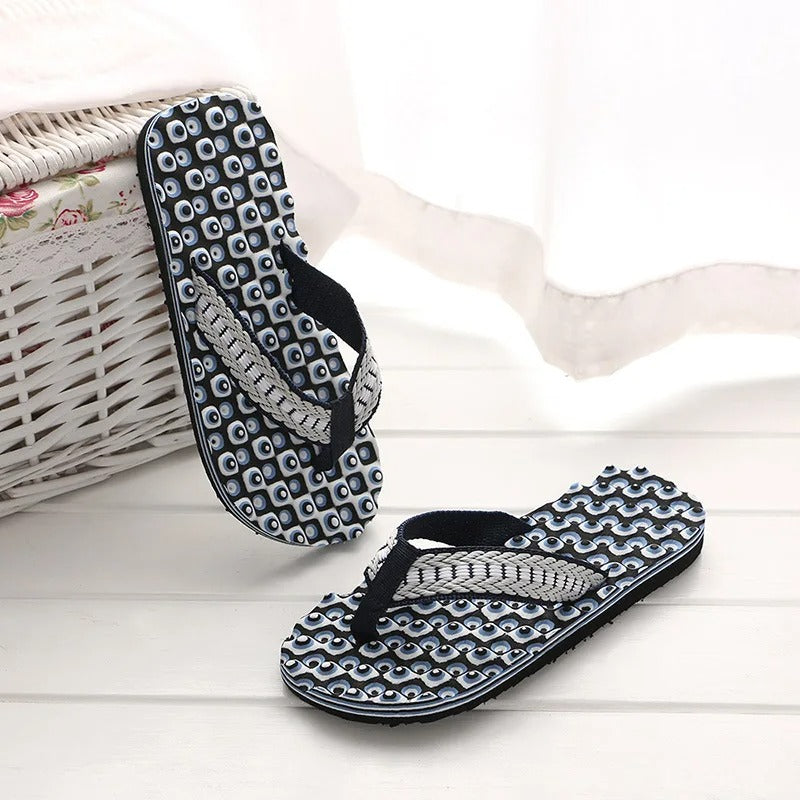 Men's Massage Slippers – Luca-Blue-6-Nora Luxe