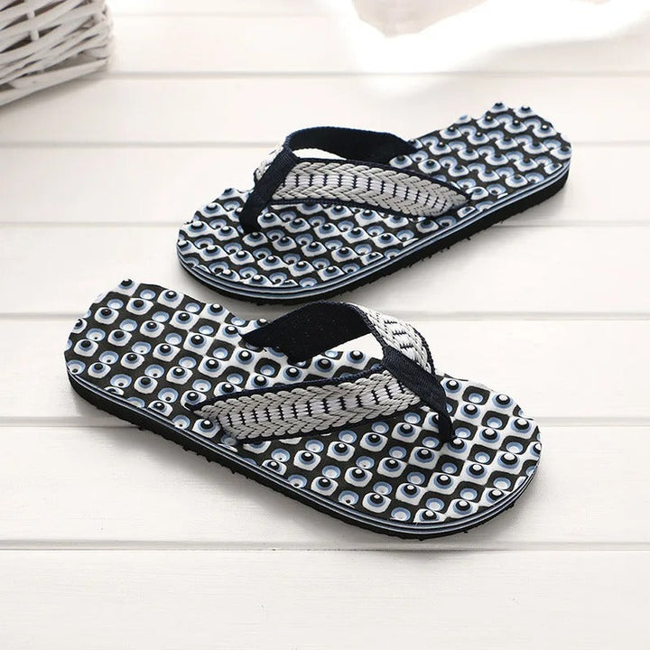 Men's Massage Slippers – Luca-Blue-6-Nora Luxe