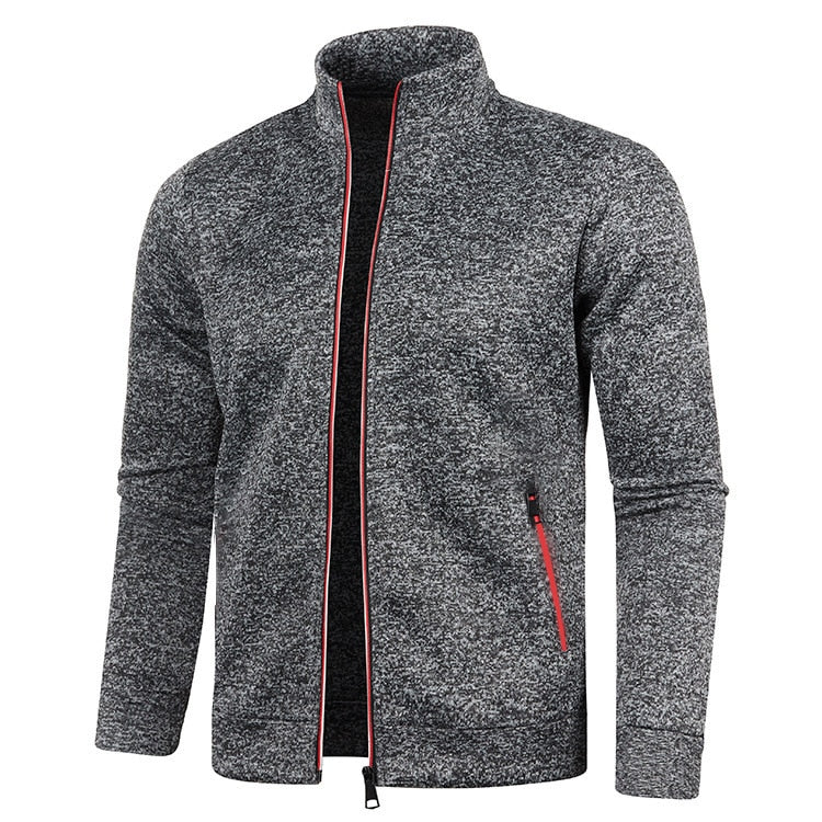 Men's outdoor fleece jacket – Björn-Dark grey-S-Nora Luxe