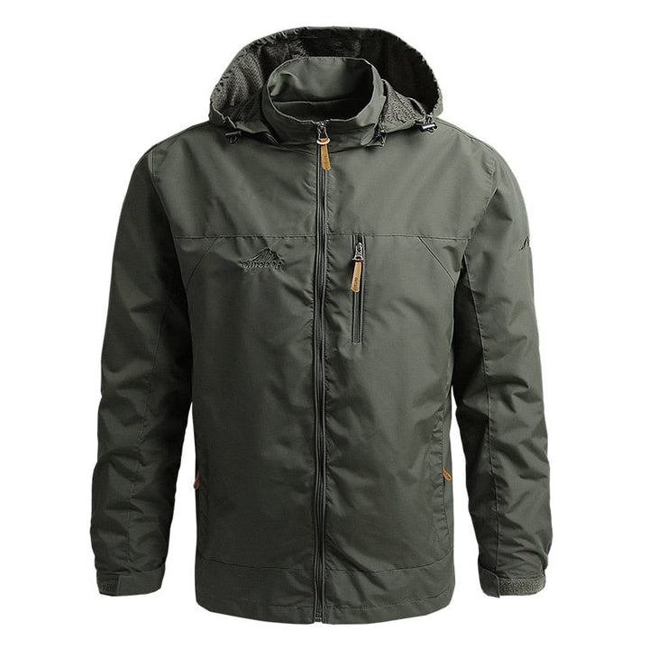 Men's Outdoor Jacket with Hood - Maximus-Light Green-S-Nora Luxe