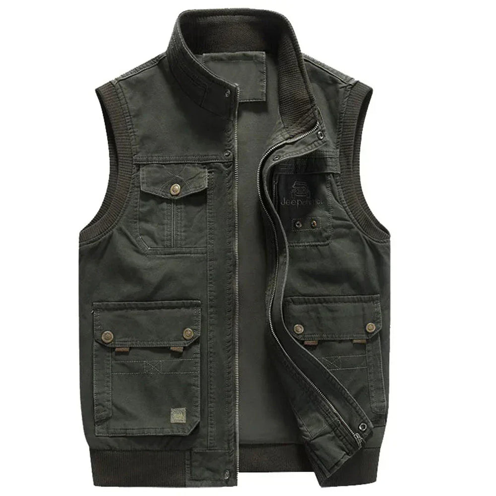 Men's outdoor vest with function – Magnus-Green-S-Nora Luxe